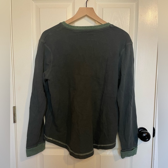 Pact 100% Organic Cotton Men’s Thermal Long Sleeve Henley - Picture 4 of 4